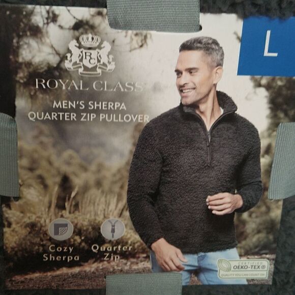 Royal Class Sherpa Quarter Zip Pullover...N.I.P.  SIZE L - Picture 2 of 6